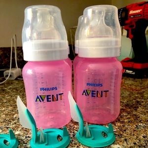X4 Philips Avent 9 fl. oz. Anti-Colic Baby Bottles